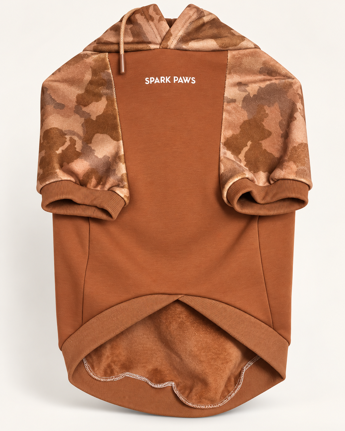 Sweat à capuche SPARK PAWS pour chien – camel et camouflage – photo 2