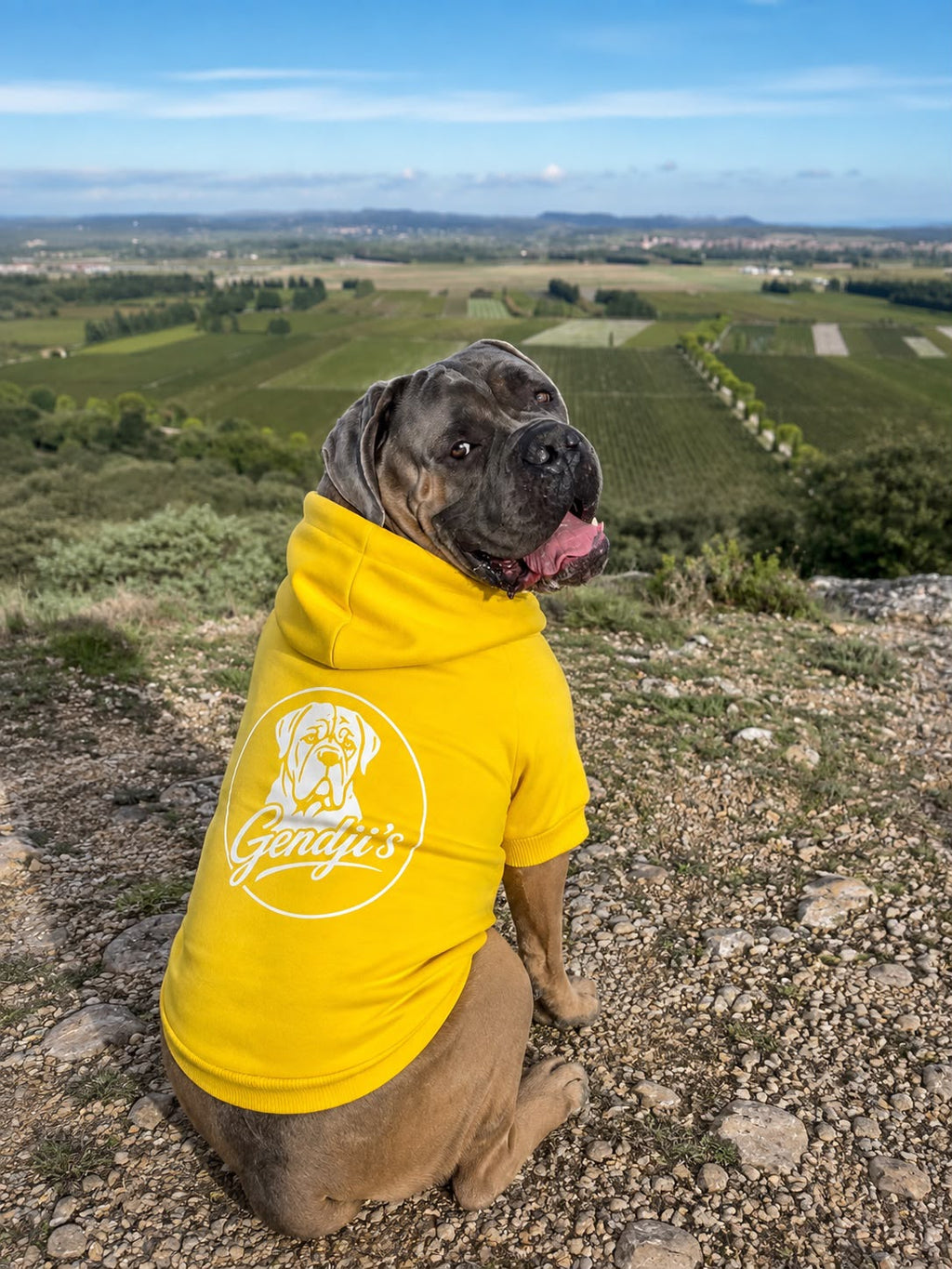 Sweat à capuche GENDJI’S pour chien de grande taille