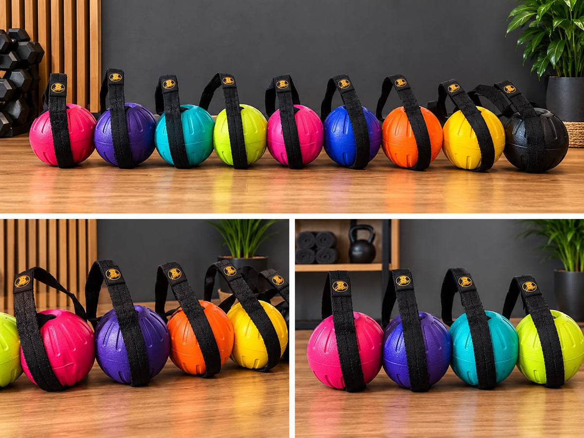 Balles pour chien Gendji’s multicolores avec sangle et poignée
