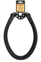 Collier anti-traction Flamingo noir taille XXL 58-65 cm