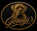 Logo officiel Gendji’s avec chien doré
