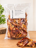 Sachet d'oreilles de porc XL séchées pour chien