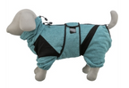 Peignoir et combinaison TRIXIE pour chien coloris pétrole vue de profil
